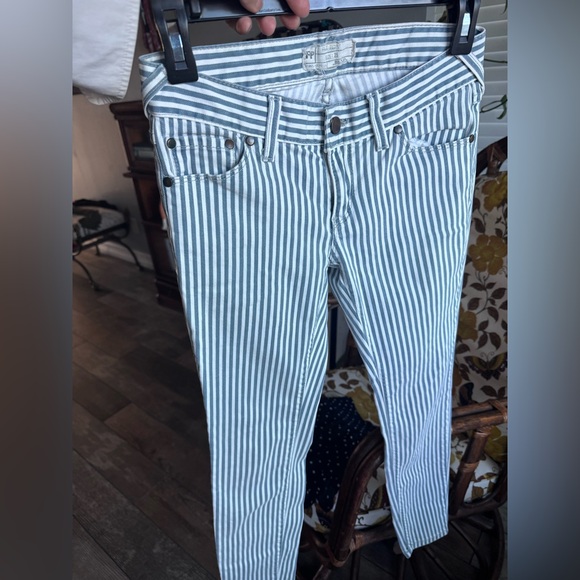 Free People Railroad Striped Jeans size 25 - Picture 3 of 9